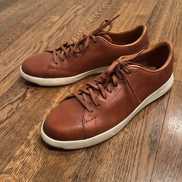Cole Haan Men's GrandPrø Tennis Sneakers, Woodbury Handstain, Size 11 - Picture 2 of 7